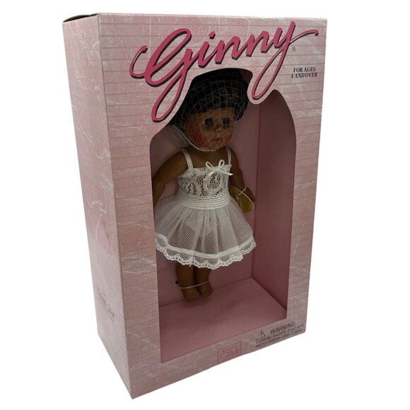 Vtg Vogue GINNY Doll 1995 Dress Me African American 4DM03 NIB 8" Lingerie Stand - Picture 2 of 6